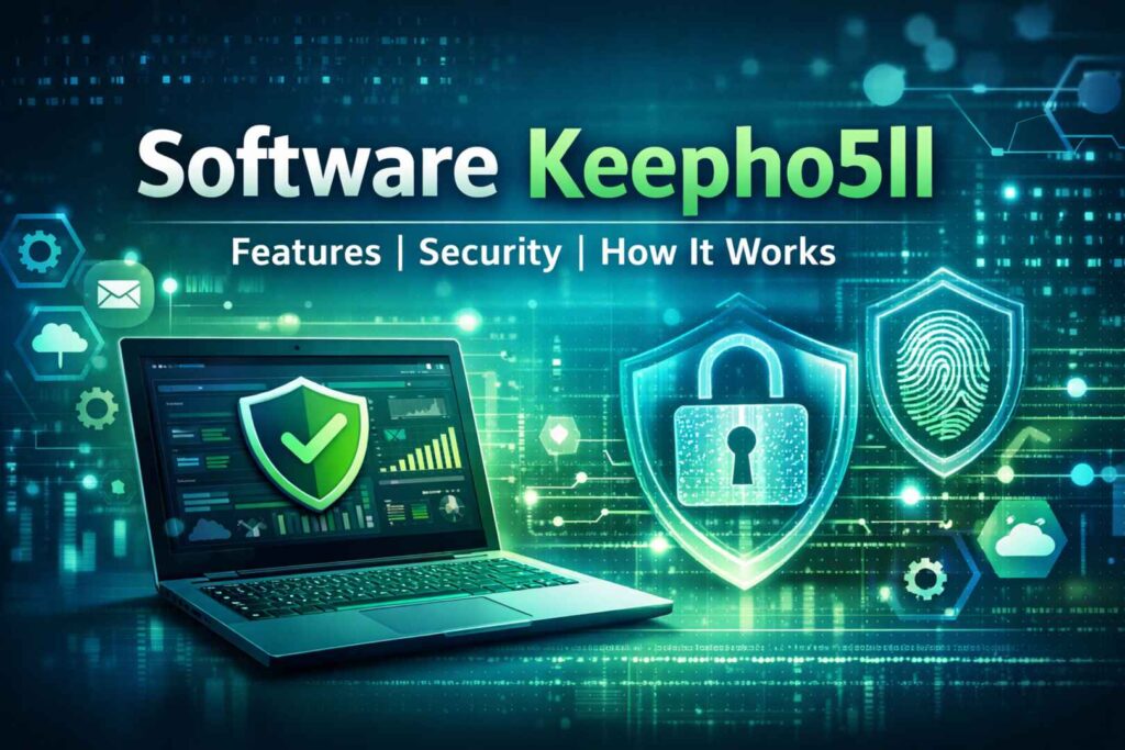 Software Keepho5ll dashboard showing productivity, security, and system management features